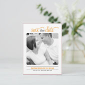 Clean Look Save the Date Kaart (Staand voorkant)