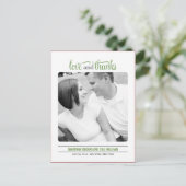 Clean Look Wedding Dank je wel kaart (Staand voorkant)