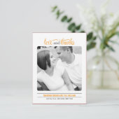 Clean Look Wedding Dank je wel kaart (Staand voorkant)