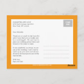 Clean Look Wedding Dank je wel kaart (Achterkant)