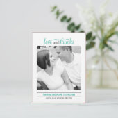 Clean Look Wedding Dank je wel kaart (Staand voorkant)