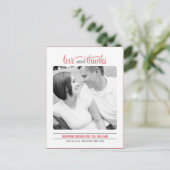 Clean Look Wedding Dank je wel kaart (Staand voorkant)