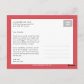 Clean Look Wedding Dank je wel kaart (Achterkant)