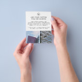 Clean Minimal Custom Business Logo 2 Foto Flyer (Hand)