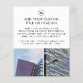 Clean Minimal Custom Business Logo 2 Foto Flyer (Achterkant)