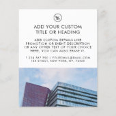 Clean Minimal Custom Business Logo & Foto Flyer (Achterkant)