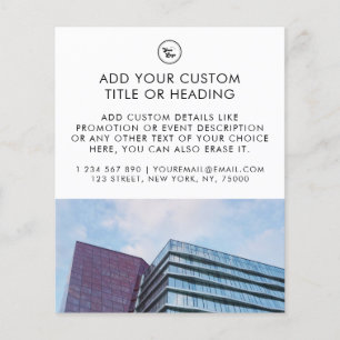 Clean Minimal Custom Business Logo & Foto Flyer