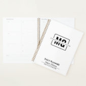 Clean minimalist aangepaste monogram naam Initiale Planner (Display)
