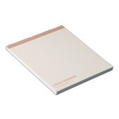 Clean Minimalist Antique Orange & Pale Peach Notitieblok (Schuin)