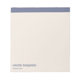 Clean Minimalist Blue-Grey & Pale Peach Notitieblok