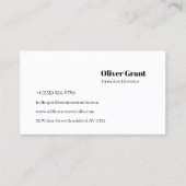 Clean Minimalist Business Card Visitekaartje (Voorkant)