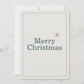 Clean & Minimalist Merry Christmas Feestdagenkaart (Voorkant)