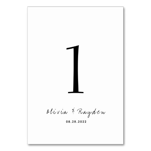 Clean Minimalist Script Wedding Kaart (Achterkant)