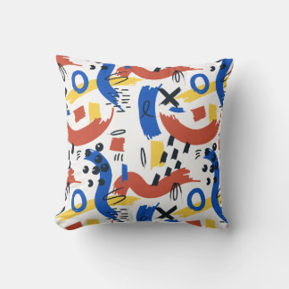 Clean Modern Abstract Pattern | Colorful Artistic Kussen