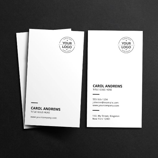 Clean & Modern Voeg je eigen Logo-Visitekaartje to Visitekaartje