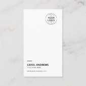 Clean & Modern Voeg je eigen Logo-Visitekaartje to Visitekaartje (Achterkant)