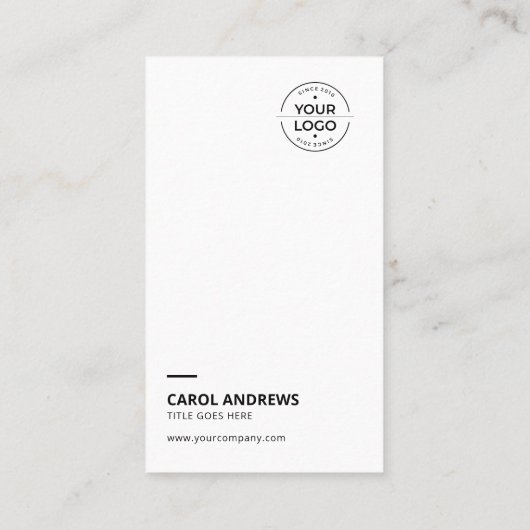 Clean & Modern Voeg je eigen Logo-Visitekaartje to Visitekaartje (Achterkant)