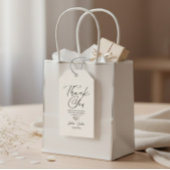 Clean Modern Wedding Favor Gift Tag Cadeaulabel