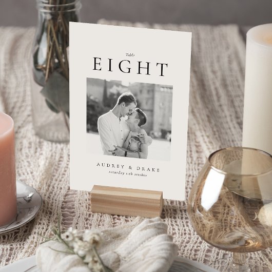 Clean Modern Wedding Photo Kaart