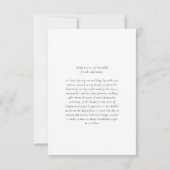 Clean Modern Wedding Photo Thank You Card Bedankkaart (Achterkant)