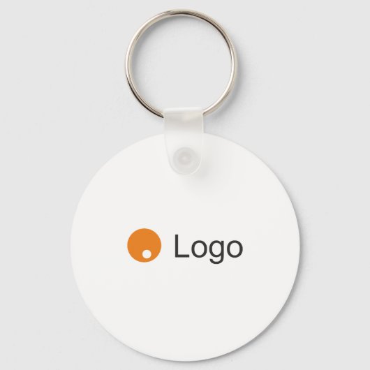 Clean Monochrome Corporate Sleutelhanger (Voorkant)