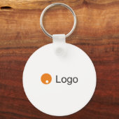 Clean Monochrome Corporate Sleutelhanger (Voorkant)