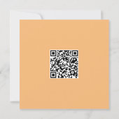 Clean Monochrome Moderne Vibe QR-code Kaart (Achterkant)
