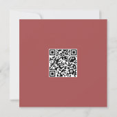 Clean Monochrome Moderne Vibe QR-code Kaart (Achterkant)
