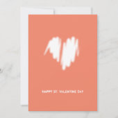 Clean Monochrome Moderne White Heart QR-code Feestdagenkaart (Voorkant)