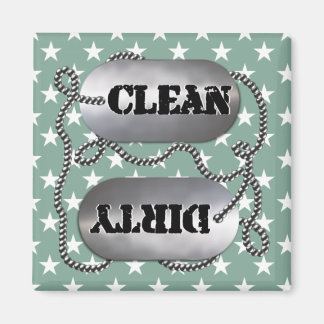 Clean N Dirty Dog Tags 7 (Vaatwasser magneet) Magneet