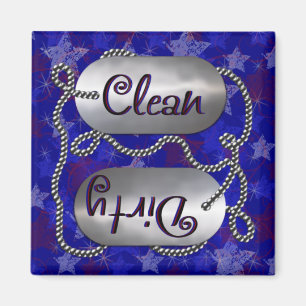 Clean N Dirty Patriotic 1 (Dishwasher Magnet) Magneet