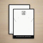 Clean Oorbellen Ketting Sieraden Business Logo Contactkaartje