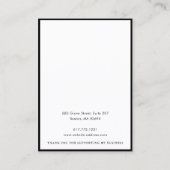 Clean Oorbellen Ketting Sieraden Business Logo Contactkaartje (Achterkant)