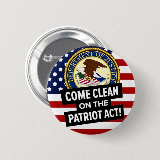 Clean Pat Act - Button (Voorkant /achterkant)