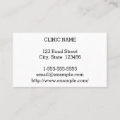 Clean & Plain Dental Surgeon Visitekaartje (Achterkant)