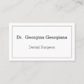 Clean & Plain Dental Surgeon Visitekaartje (Voorkant)