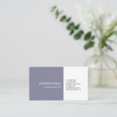 Clean Plain Elegant Colors Moderne Professional Visitekaartje (Staand voorkant)