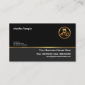 Clean Plain Simple Professional Modern Chauffeur Visitekaartje (Achterkant)