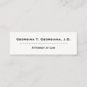 Clean & Professional Attorney Visitekaartje