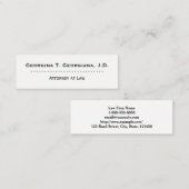 Clean & Professional Attorney Visitekaartje (Voorkant / Achterkant)