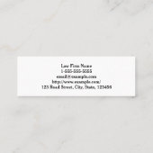 Clean & Professional Attorney Visitekaartje (Achterkant)