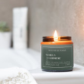 Clean Sage Green Small Business Candle Label Voedselcontainer Etiket