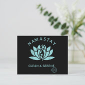 Clean & Serene Yoga Narcotics Anonymous Briefkaart (Staand voorkant)