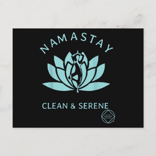 Clean & Serene Yoga Narcotics Anonymous Briefkaart (Voorkant)