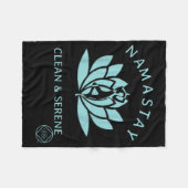 Clean & Serene Yoga Narcotics Anonymous Fleece Deken (Voorkant (Horizontaal))