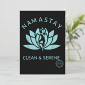 Clean & Serene Yoga Narcotics Anonymous Kaart (Staand voorkant)