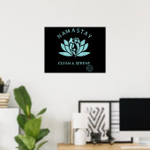 Clean & Serene Yoga Narcotics Anonymous Poster (Thuiskantoor)