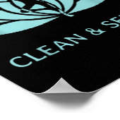 Clean & Serene Yoga Narcotics Anonymous Poster (Hoek)