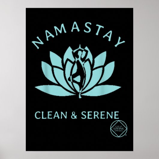 Clean & Serene Yoga Narcotics Anonymous Poster (Voorkant)