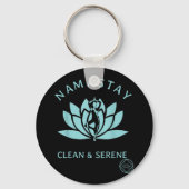 Clean & Serene Yoga Narcotics Anonymous Sleutelhanger (Voorkant)